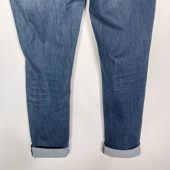 Kut from The Kloth Size 4 Boyfriend Straight Leg Jeans Cuffed Bottom Medium Wash - Picture 6 of 9